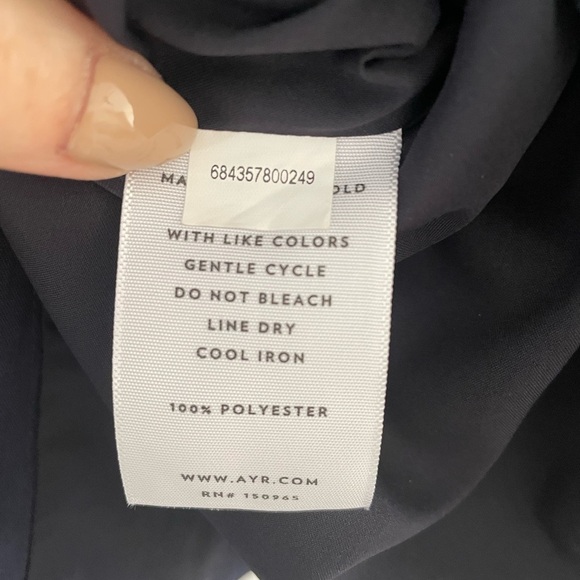 AYR The Daze Button-Down Midi Dress, Navy, XS - Picture 7 of 8